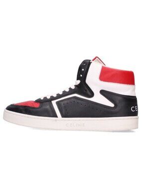 Celine High Cut Leather Sneakers